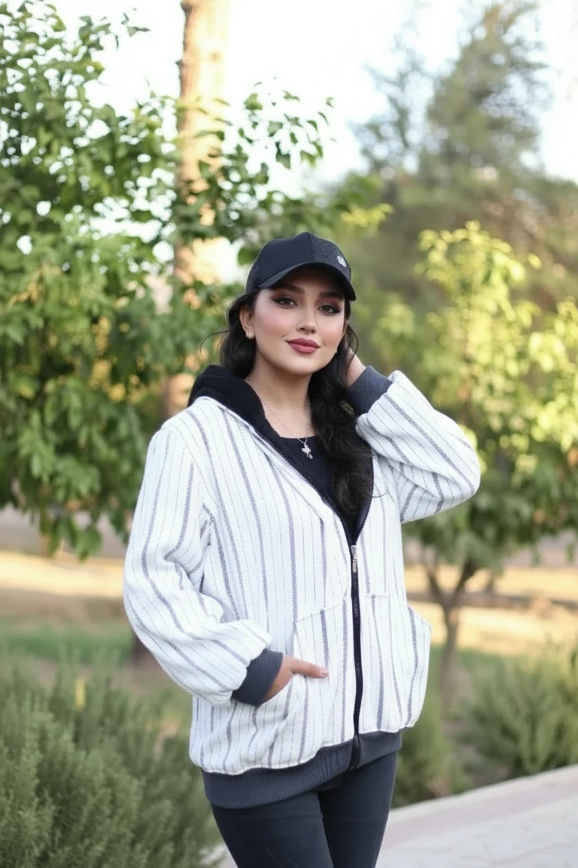 سوییشرت دولایه اسپورت زنانه