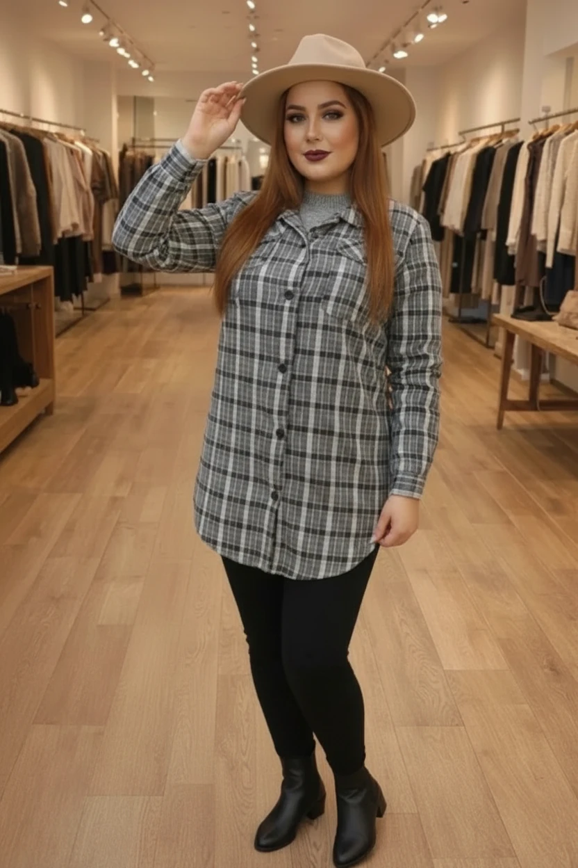 پالتو پشمی چهارخانه