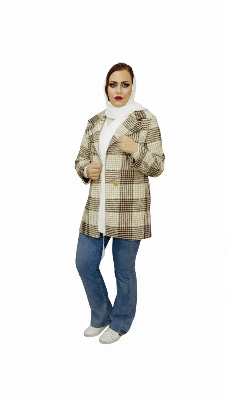 کت پشمی پیچازی آستر کشی